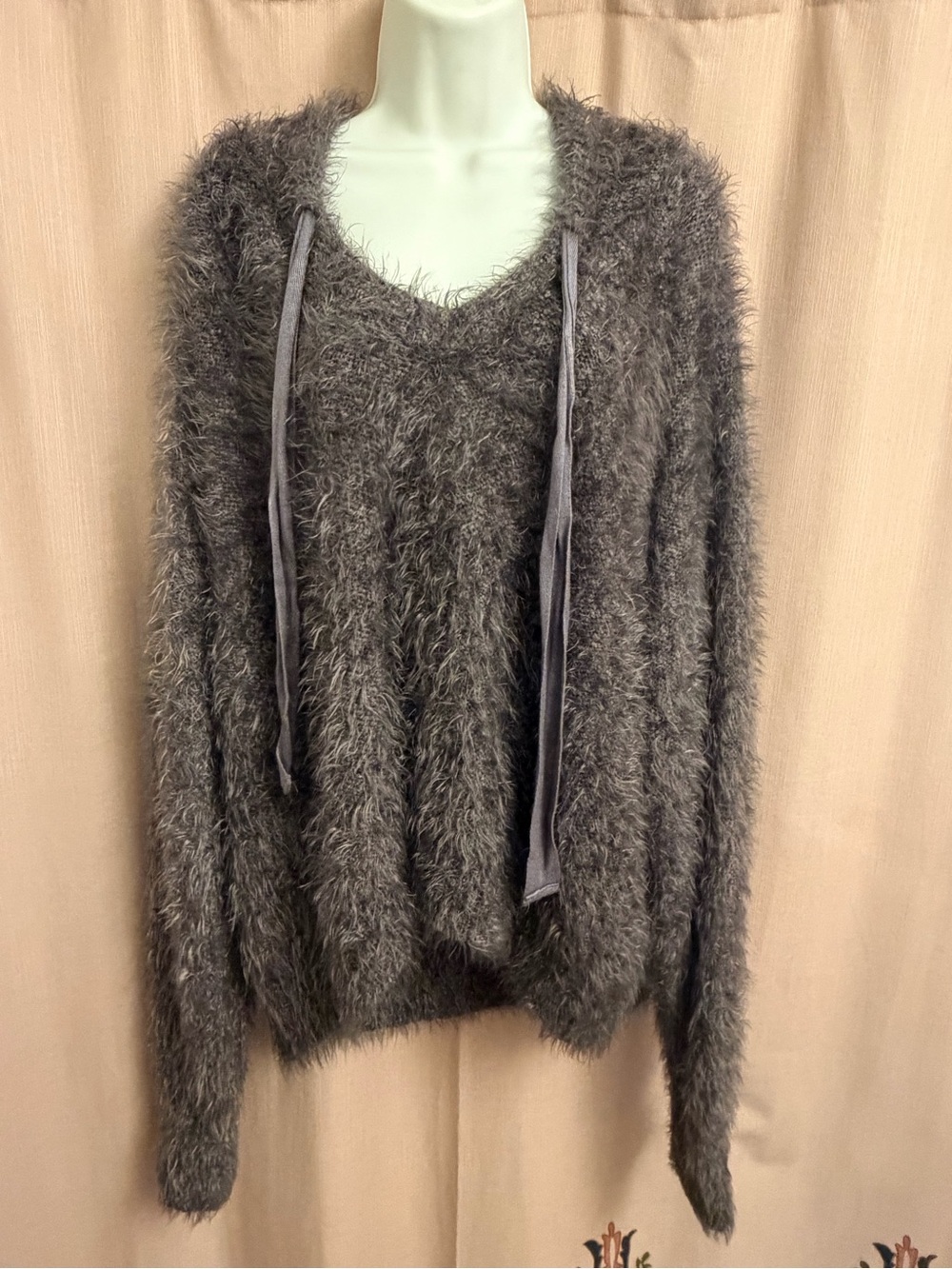 Free People Fuzzy Oversized Hoodie